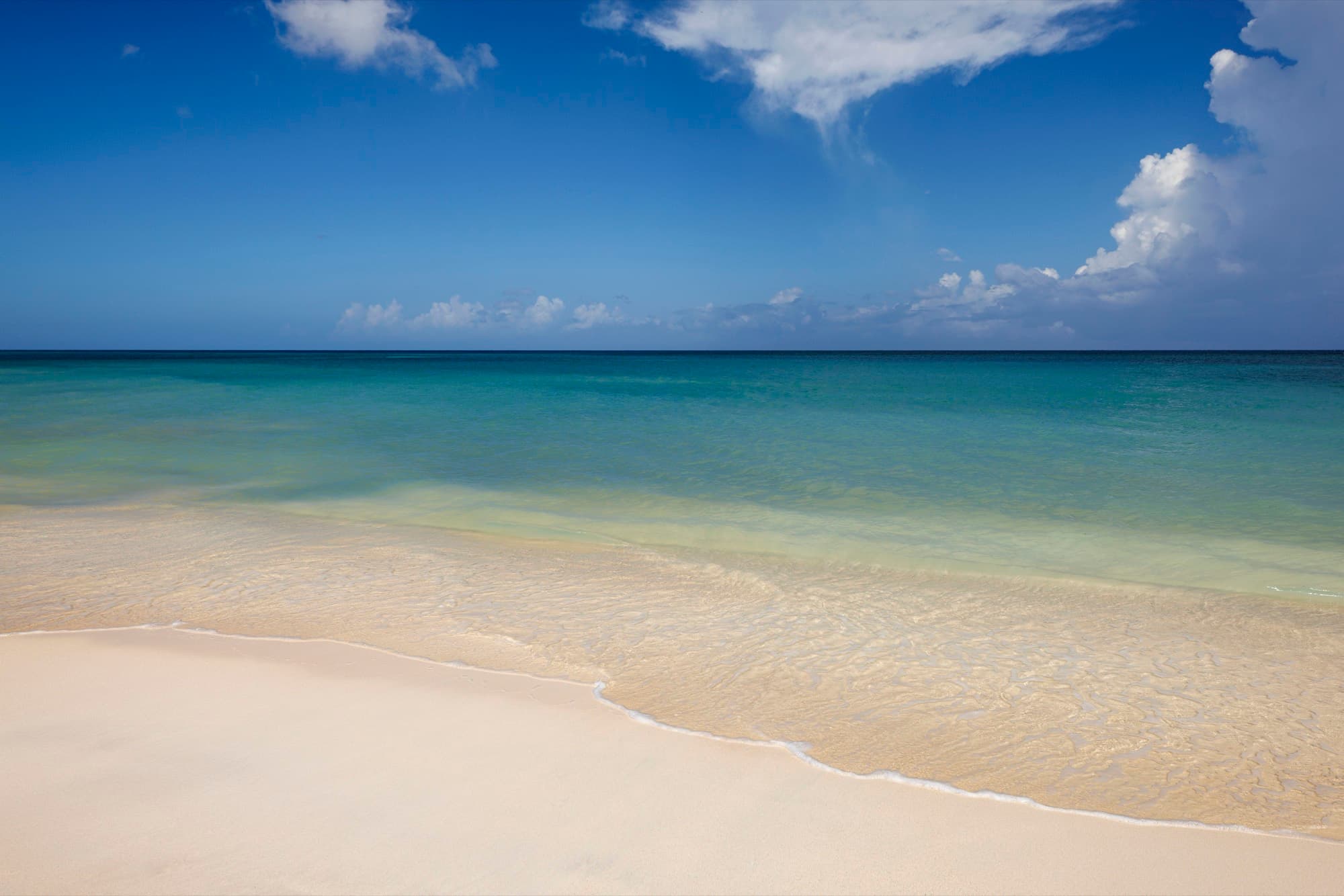 The private beach at Sandals Montego Bay