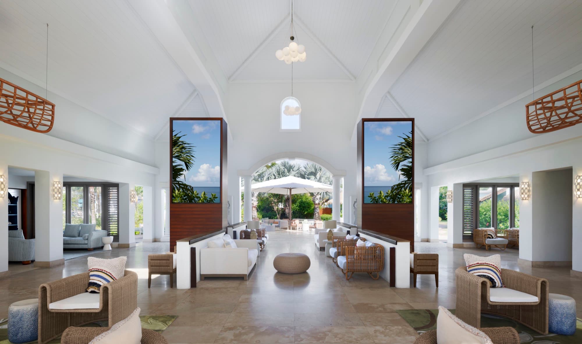 The lobby at Sandals Royal Barbados