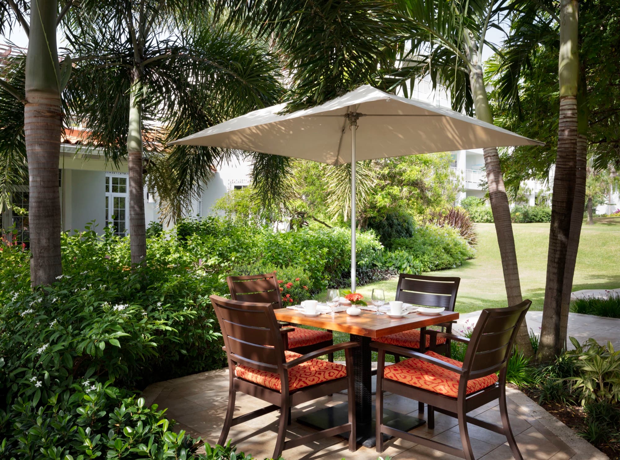 Outdoor dining at Toscanini’s, Sandals Grande St. Lucian