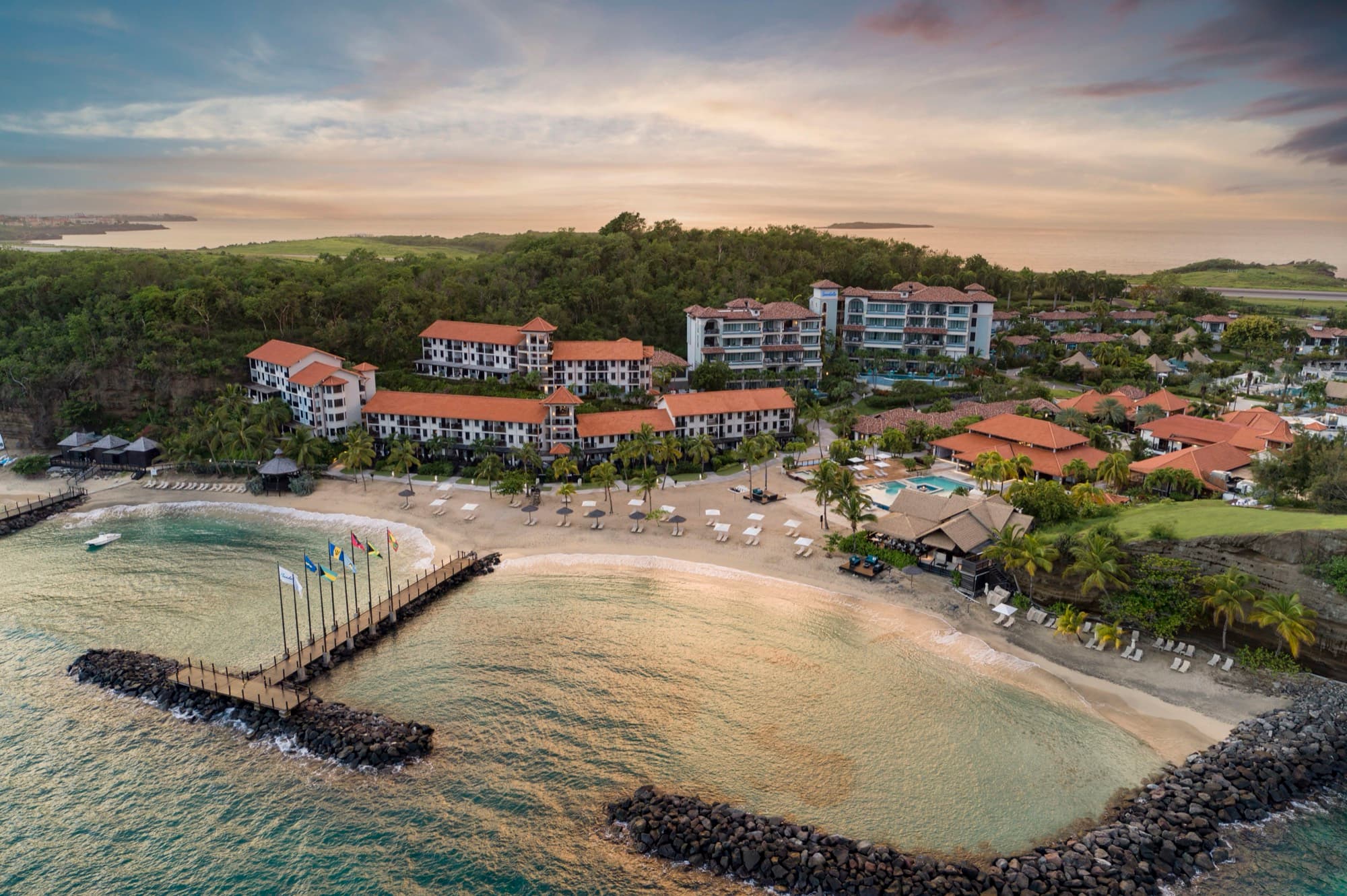 Aerial view of Sandals Grenada