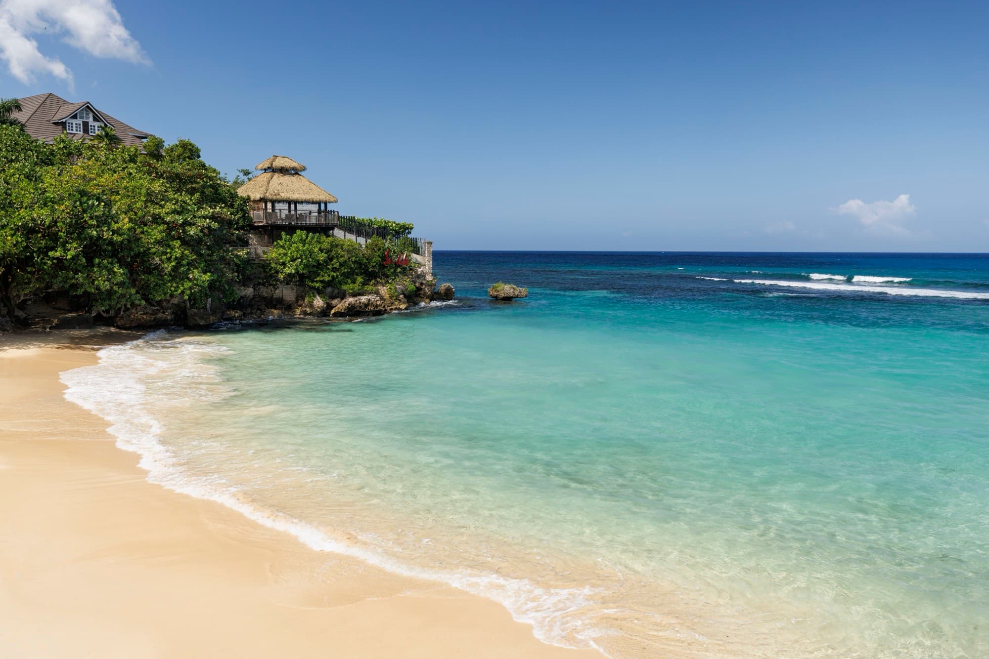 The beach at Sandals Ochi