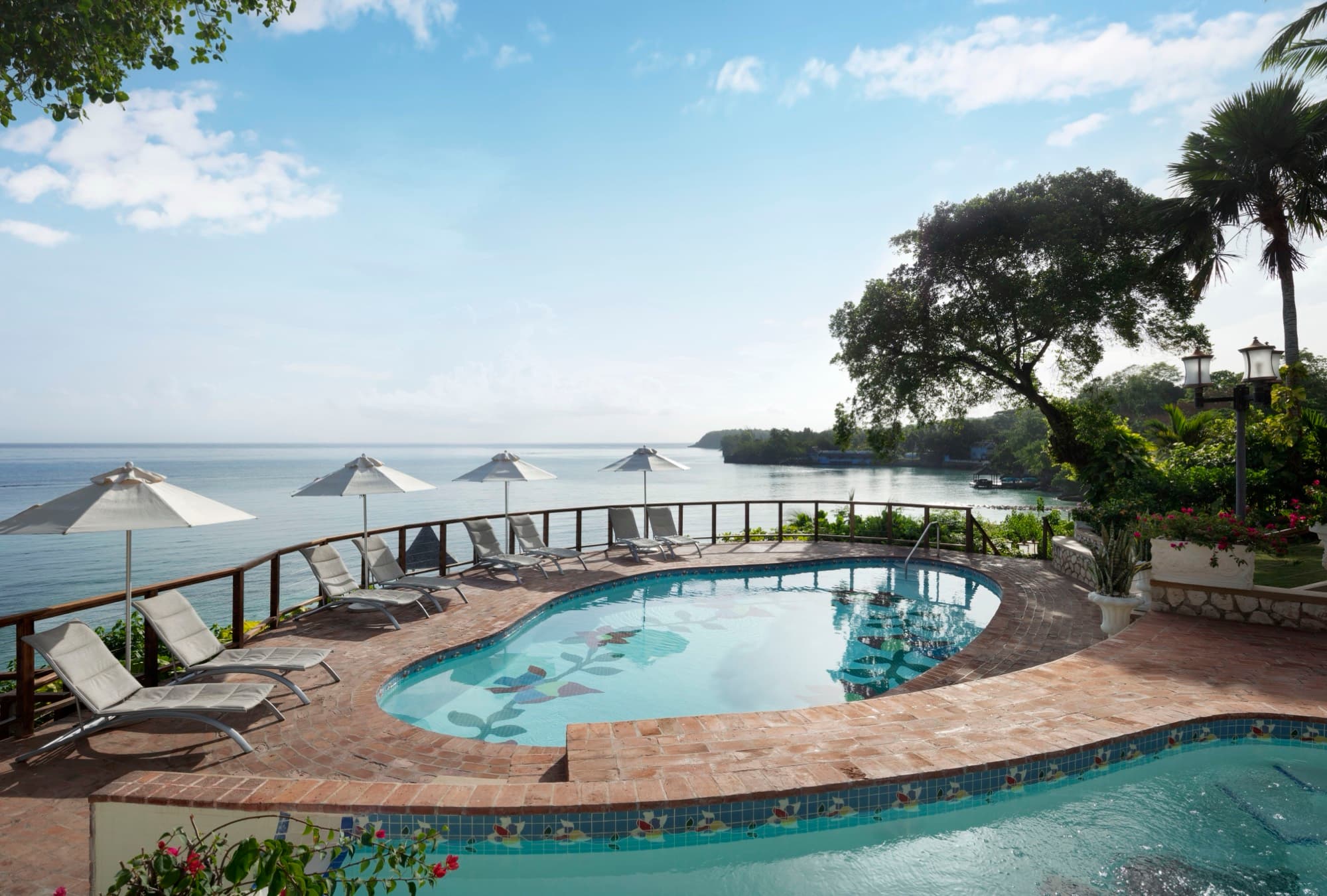 The main pool at Sandals Royal Plantation